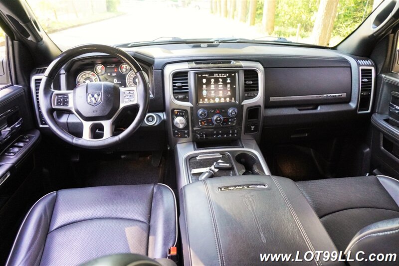 2016 RAM 1500 Laramie Longhorn 4x4 3.0L ECO Diesel GPS Heated AC  Leather Seats Fuel Wheels Newer Tires Folding Running Boards
