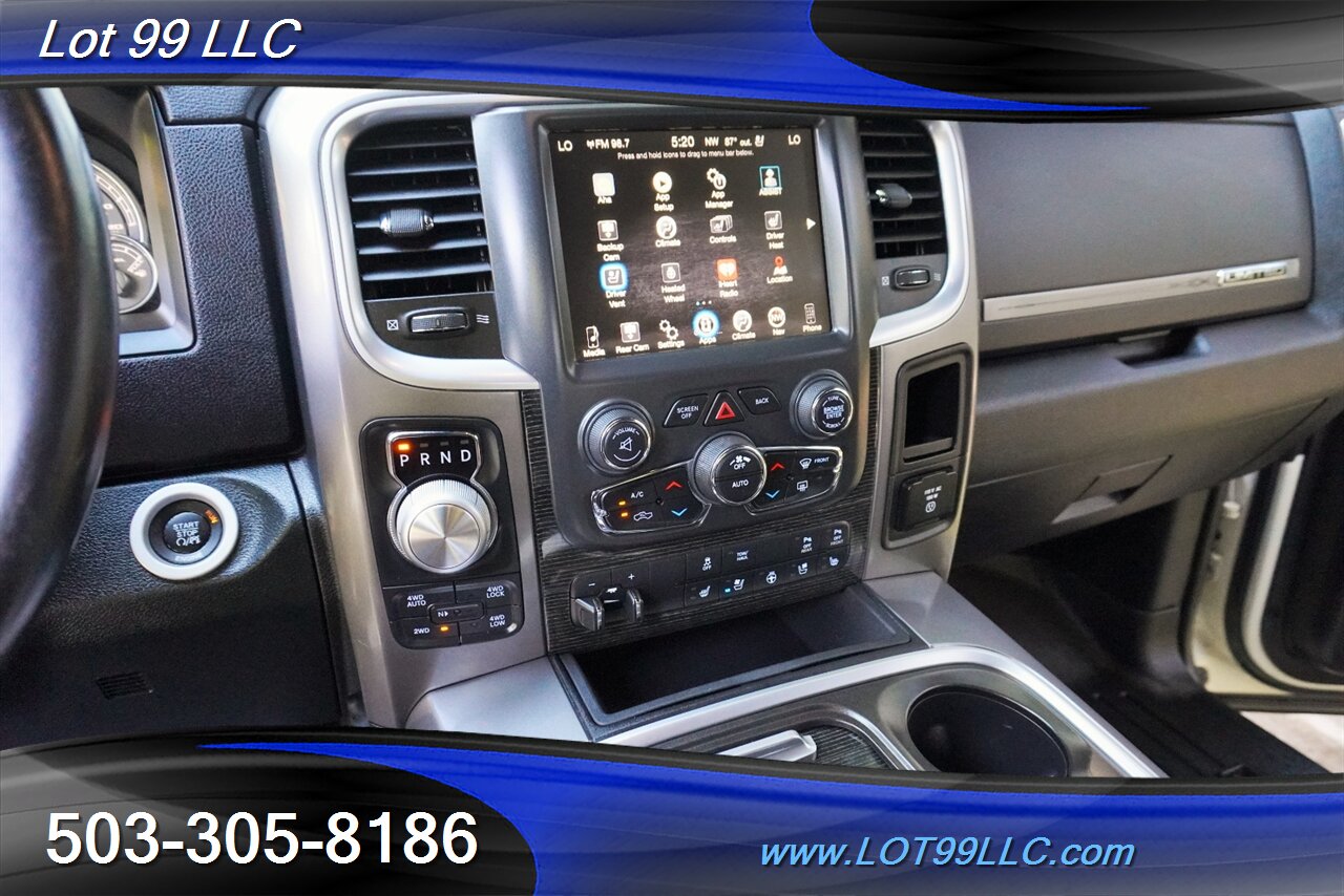 2016 RAM 1500 Laramie Longhorn 4x4 3.0L ECO Diesel GPS Heated AC  Leather Seats Fuel Wheels Newer Tires Folding Running Boards - Photo 23 - Milwaukie, OR 97267