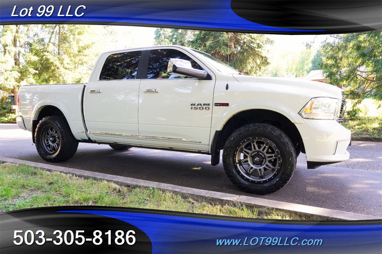 2016 RAM 1500 Laramie Longhorn 4x4 3.0L ECO Diesel GPS Heated AC  Leather Seats Fuel Wheels Newer Tires Folding Running Boards - Photo 7 - Milwaukie, OR 97267