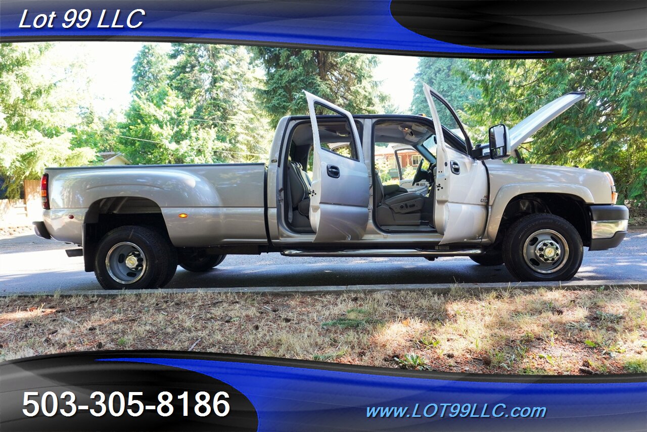 2005 Chevrolet Silverado 3500 4dr Crew Cab 4X4 Dually 6.6L Duramax Diesel Long  Bed Heated Leather Seats LONG BED 2 OWNERS - Photo 28 - Milwaukie, OR 97267