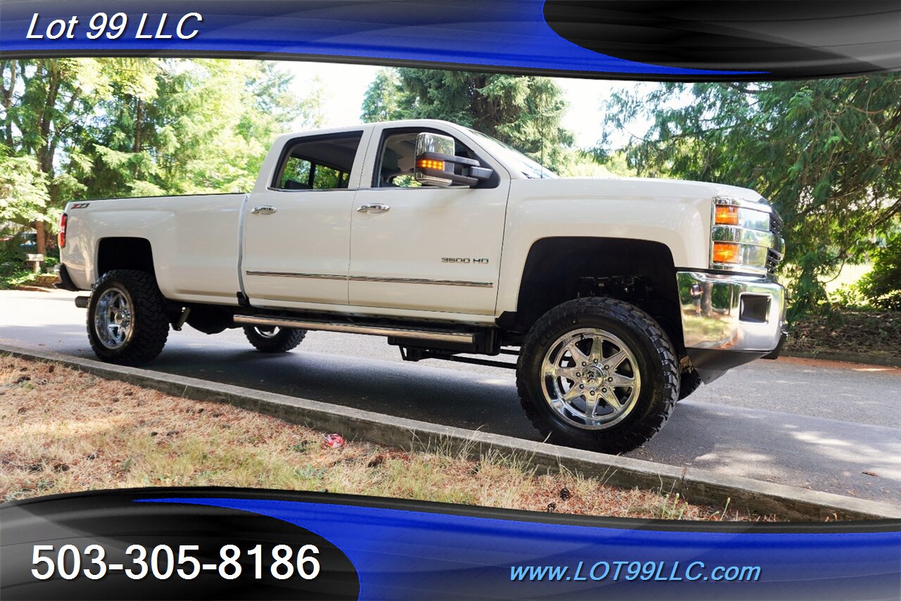 2016 Chevrolet Silverado 3500 LTZ 4X4 6.6L Duramax Leather Moon LONG BED Chrome Wheels New Tires Lifted 1 OWNER - Photo 7 - Milwaukie, OR 97267