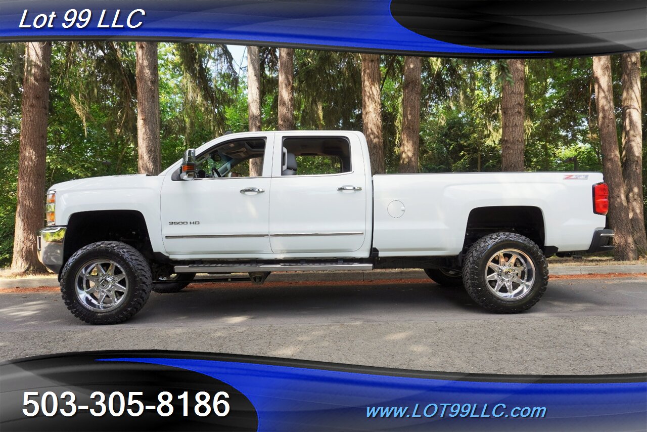2016 Chevrolet Silverado 3500 LTZ 4X4 6.6L Duramax Leather Moon LONG BED Chrome Wheels New Tires Lifted 1 OWNER - Photo 1 - Milwaukie, OR 97267