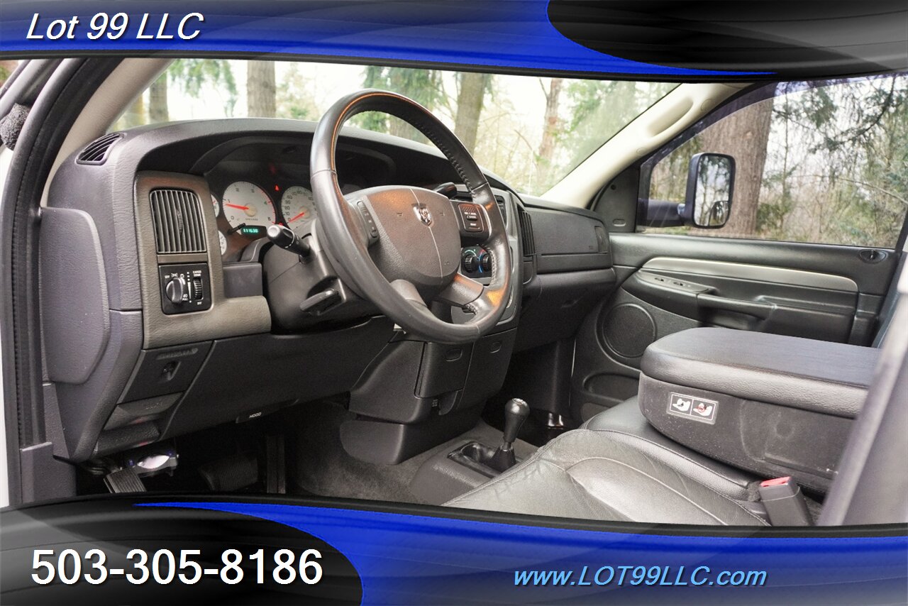 2004 Dodge Ram 3500 Laramie 5.9L Cummins 111K Leather Canopy NO RUST   - Photo 12 - Milwaukie, OR 97267