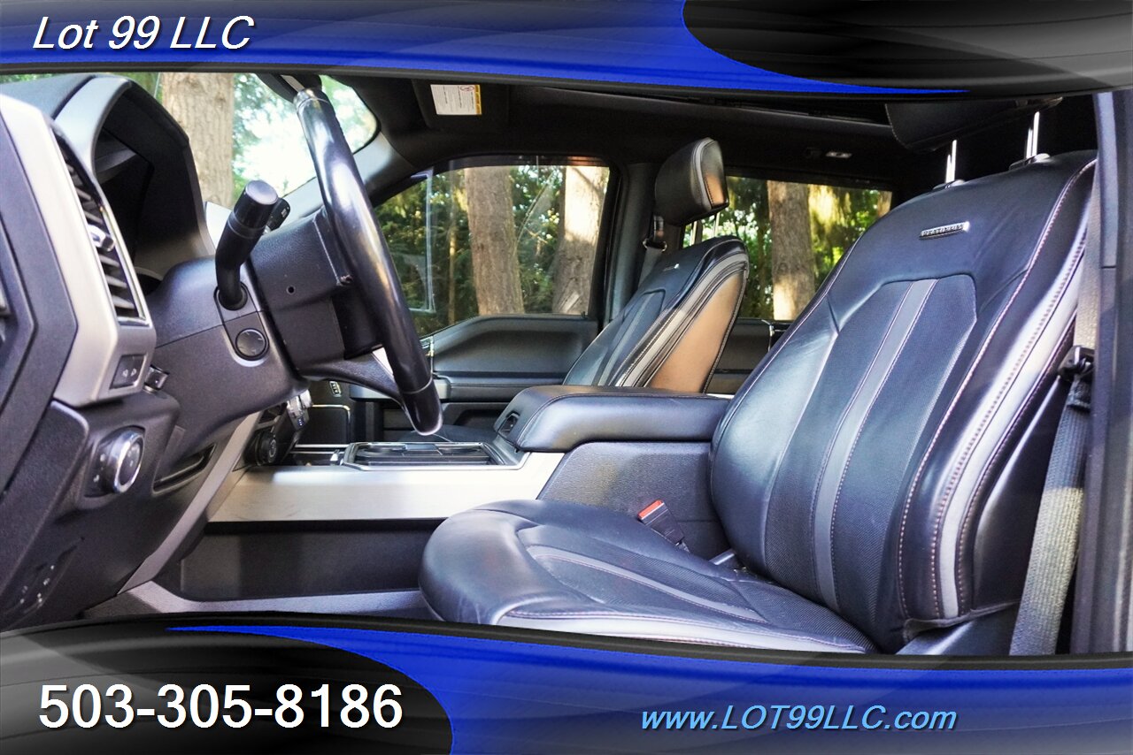 2021 Ford F-350 Platinum 4X4 6.7L POWER STROKE Heated AC Leather Seats Pano Roof LIFTED 22 Wheels New 40 Tires - Photo 13 - Milwaukie, OR 97267