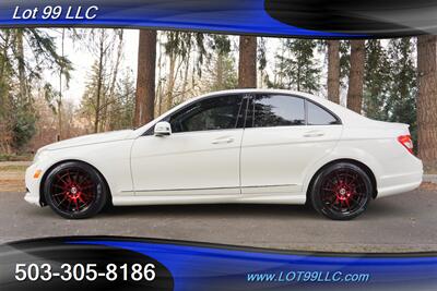 2010 Mercedes-Benz C 300 Sport 4MATIC White Black Leather Moon  