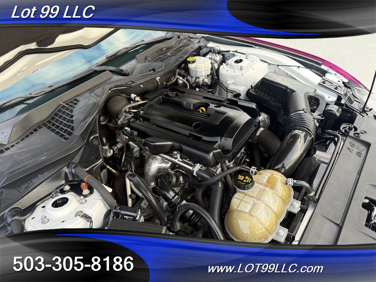 2020 Ford Mustang EcoBoost 71k Miles Auto Pink Wrap over White  30MPG 1-Owner Clean Title and CARFAX - Photo 51 - Milwaukie, OR 97267