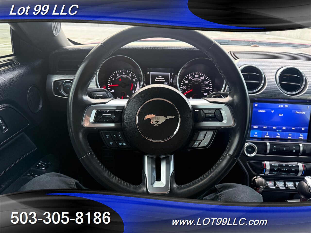 2020 Ford Mustang EcoBoost 71k Miles Auto Pink Wrap over White  30MPG 1-Owner Clean Title and CARFAX - Photo 13 - Milwaukie, OR 97267
