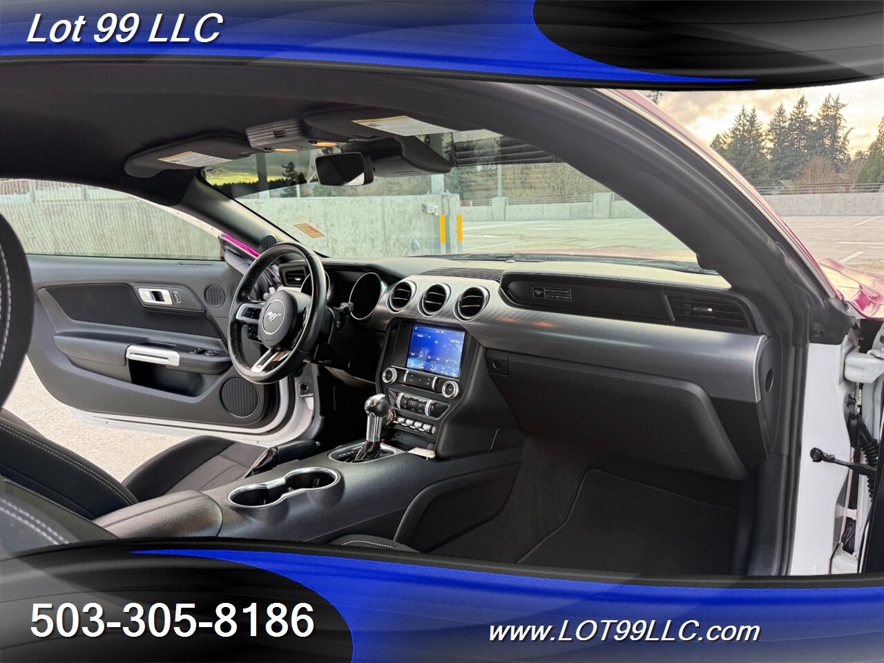 2020 Ford Mustang EcoBoost 71k Miles Auto Pink Wrap over White  30MPG 1-Owner Clean Title and CARFAX - Photo 33 - Milwaukie, OR 97267