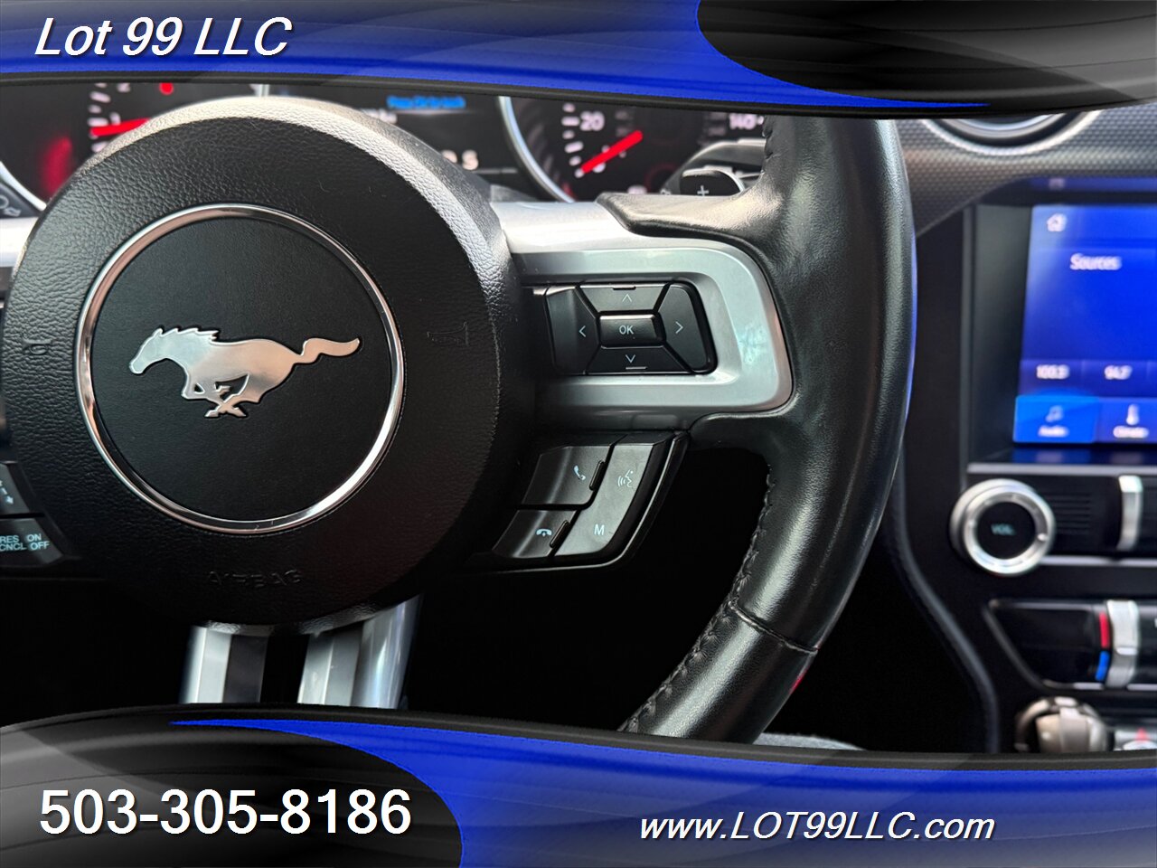 2020 Ford Mustang EcoBoost 71k Miles Auto Pink Wrap over White  30MPG 1-Owner Clean Title and CARFAX - Photo 36 - Milwaukie, OR 97267