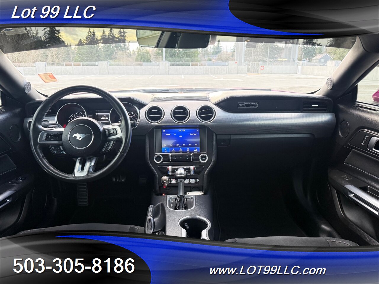 2020 Ford Mustang EcoBoost 71k Miles Auto Pink Wrap over White  30MPG 1-Owner Clean Title and CARFAX - Photo 11 - Milwaukie, OR 97267