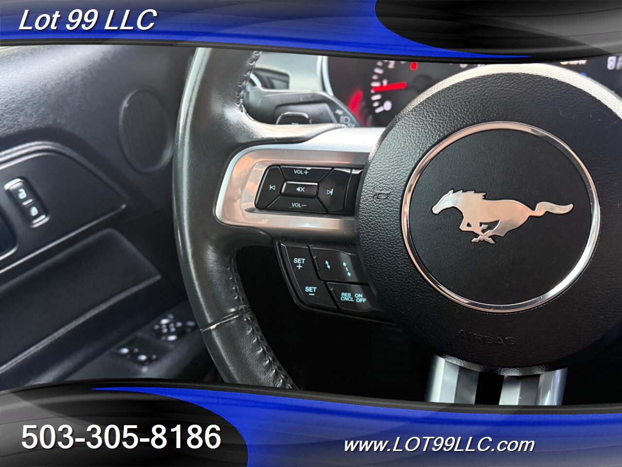 2020 Ford Mustang EcoBoost 71k Miles Auto Pink Wrap over White  30MPG 1-Owner Clean Title and CARFAX - Photo 37 - Milwaukie, OR 97267