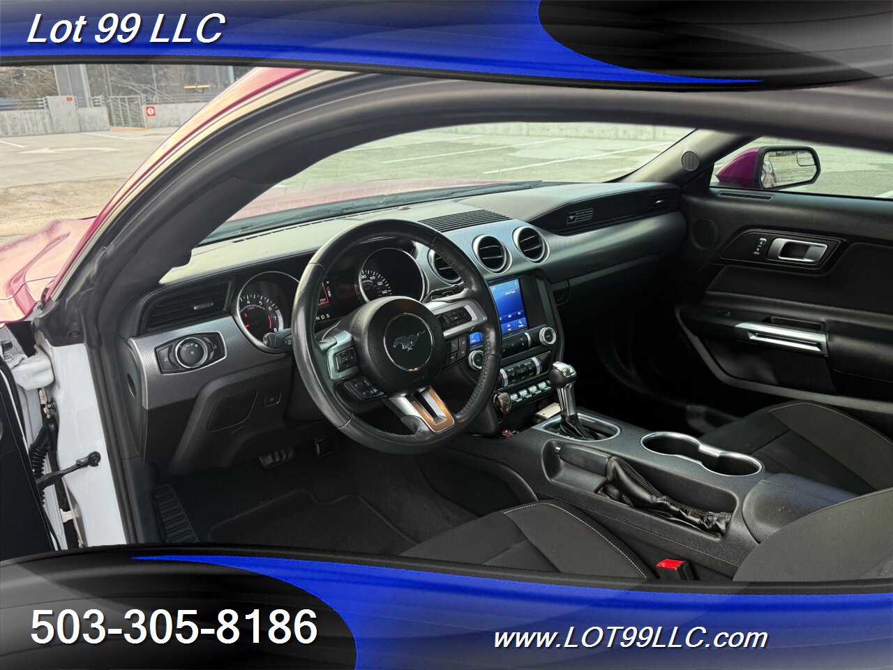 2020 Ford Mustang EcoBoost 71k Miles Auto Pink Wrap over White  30MPG 1-Owner Clean Title and CARFAX - Photo 27 - Milwaukie, OR 97267