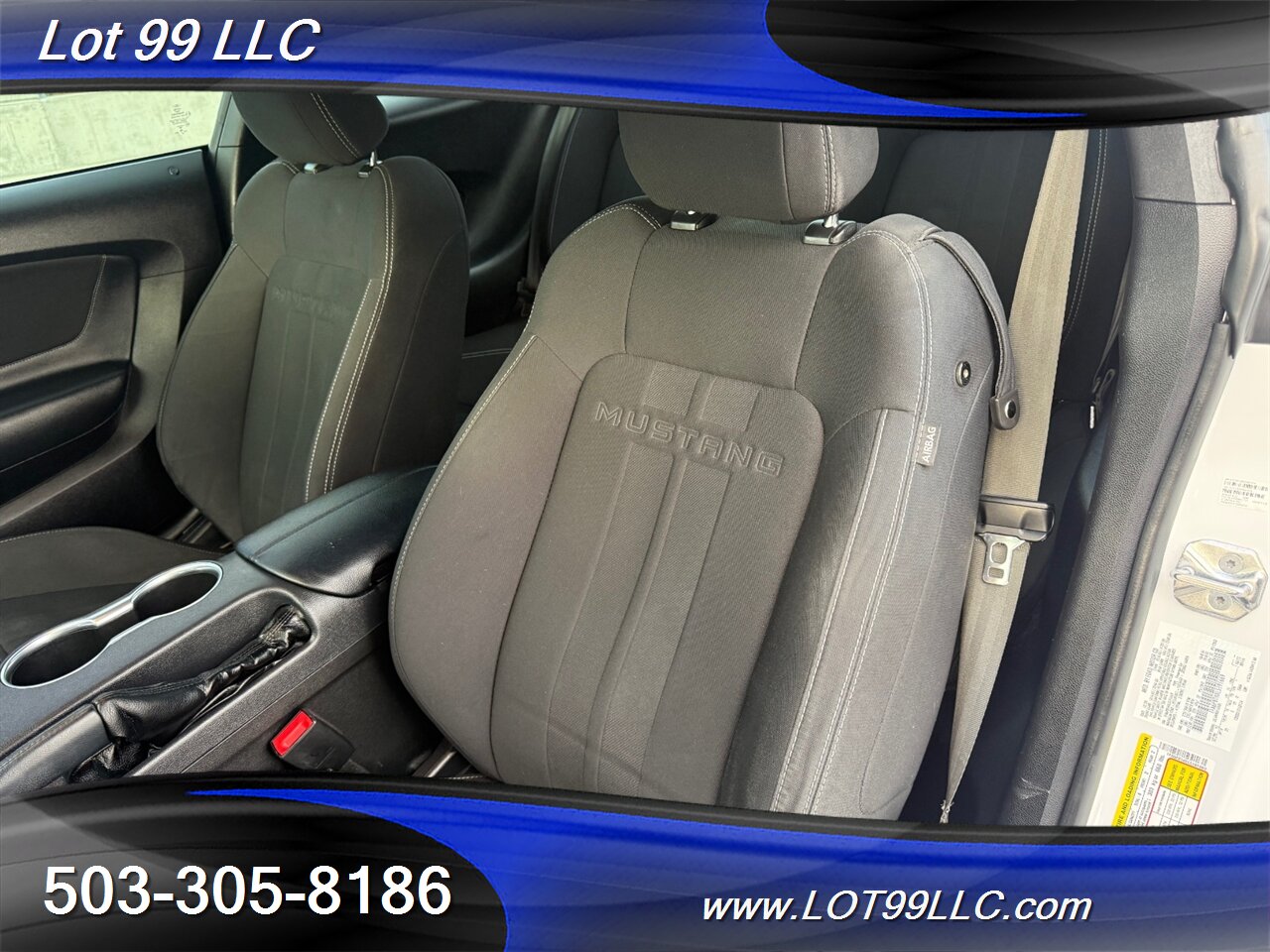 2020 Ford Mustang EcoBoost 71k Miles Auto Pink Wrap over White  30MPG 1-Owner Clean Title and CARFAX - Photo 30 - Milwaukie, OR 97267