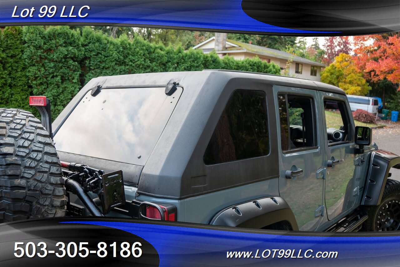 2014 Jeep Wrangler Unlimited Rubicon 4x4 Slant Back Hard Top  New 37 " Tires Winch Lifted Bumpers - Photo 23 - Milwaukie, OR 97267