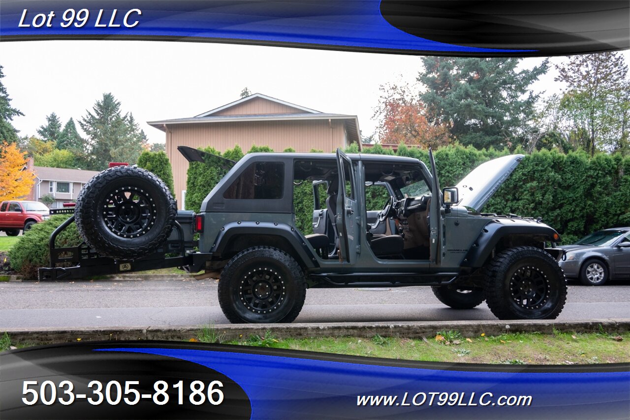 2014 Jeep Wrangler Unlimited Rubicon 4x4 Slant Back Hard Top  New 37 " Tires Winch Lifted Bumpers - Photo 18 - Milwaukie, OR 97267