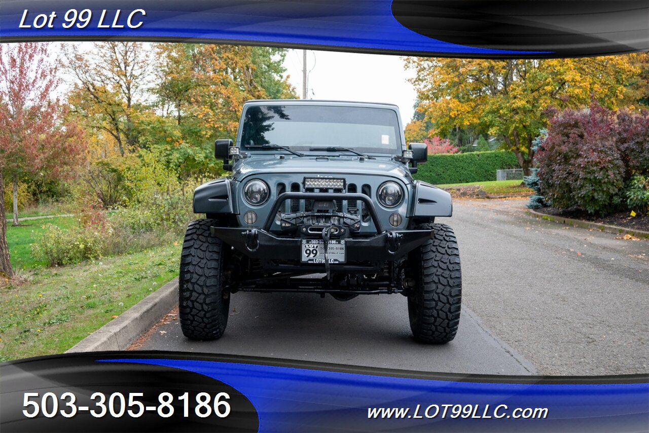 2014 Jeep Wrangler Unlimited Rubicon 4x4 Slant Back Hard Top  New 37 " Tires Winch Lifted Bumpers - Photo 4 - Milwaukie, OR 97267