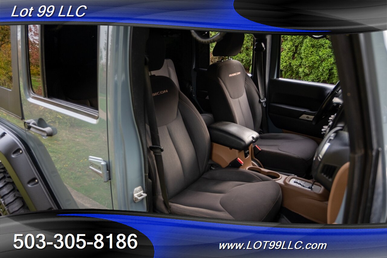 2014 Jeep Wrangler Unlimited Rubicon 4x4 Slant Back Hard Top  New 37 " Tires Winch Lifted Bumpers - Photo 14 - Milwaukie, OR 97267