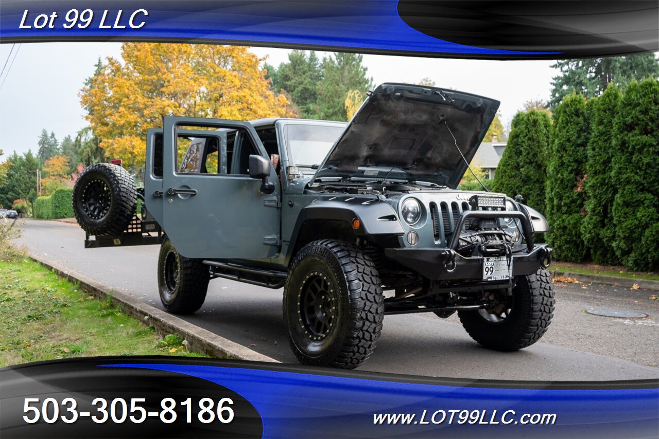 2014 Jeep Wrangler Unlimited Rubicon 4x4 Slant Back Hard Top  New 37 " Tires Winch Lifted Bumpers - Photo 52 - Milwaukie, OR 97267