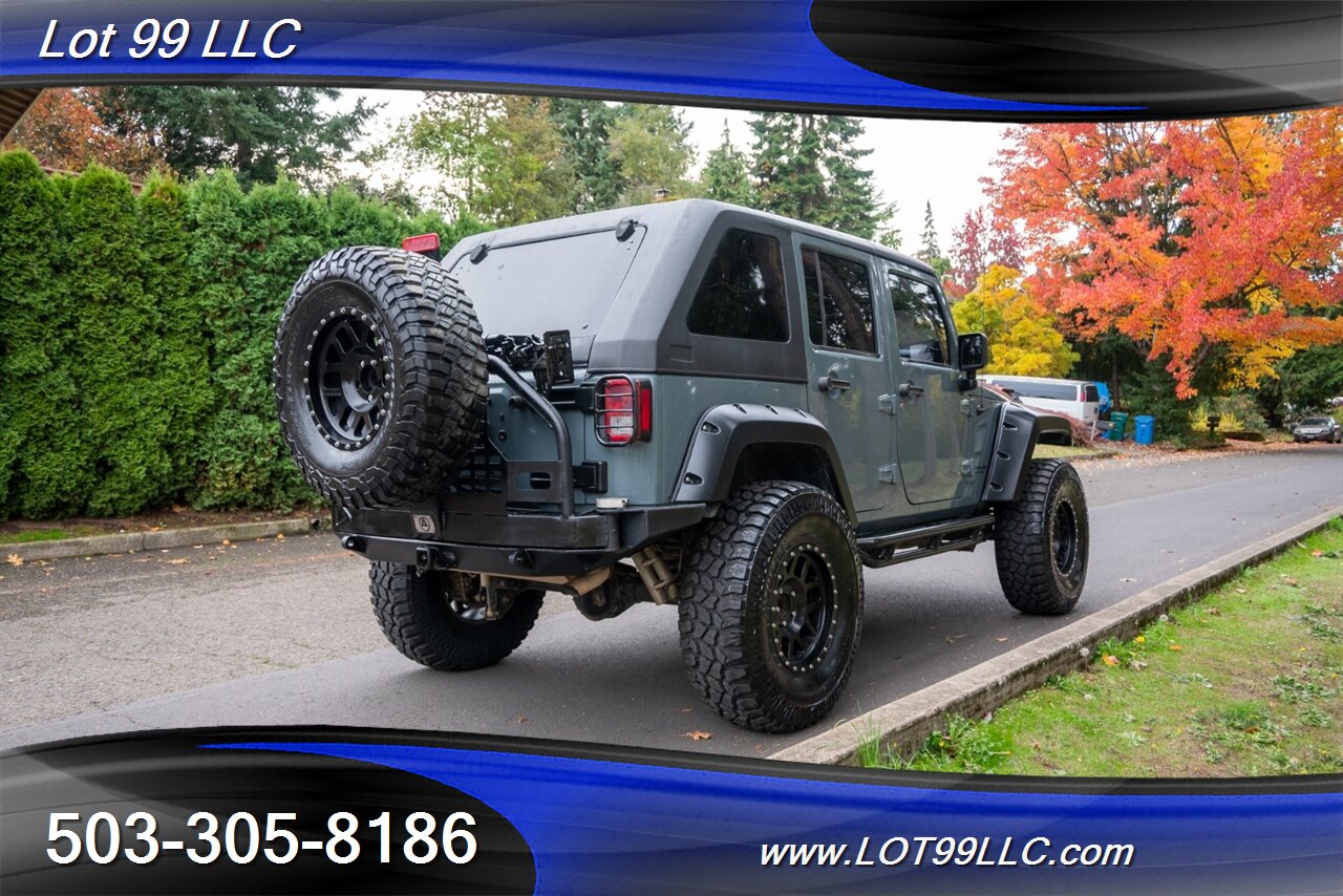 2014 Jeep Wrangler Unlimited Rubicon 4x4 Slant Back Hard Top  New 37 " Tires Winch Lifted Bumpers - Photo 7 - Milwaukie, OR 97267