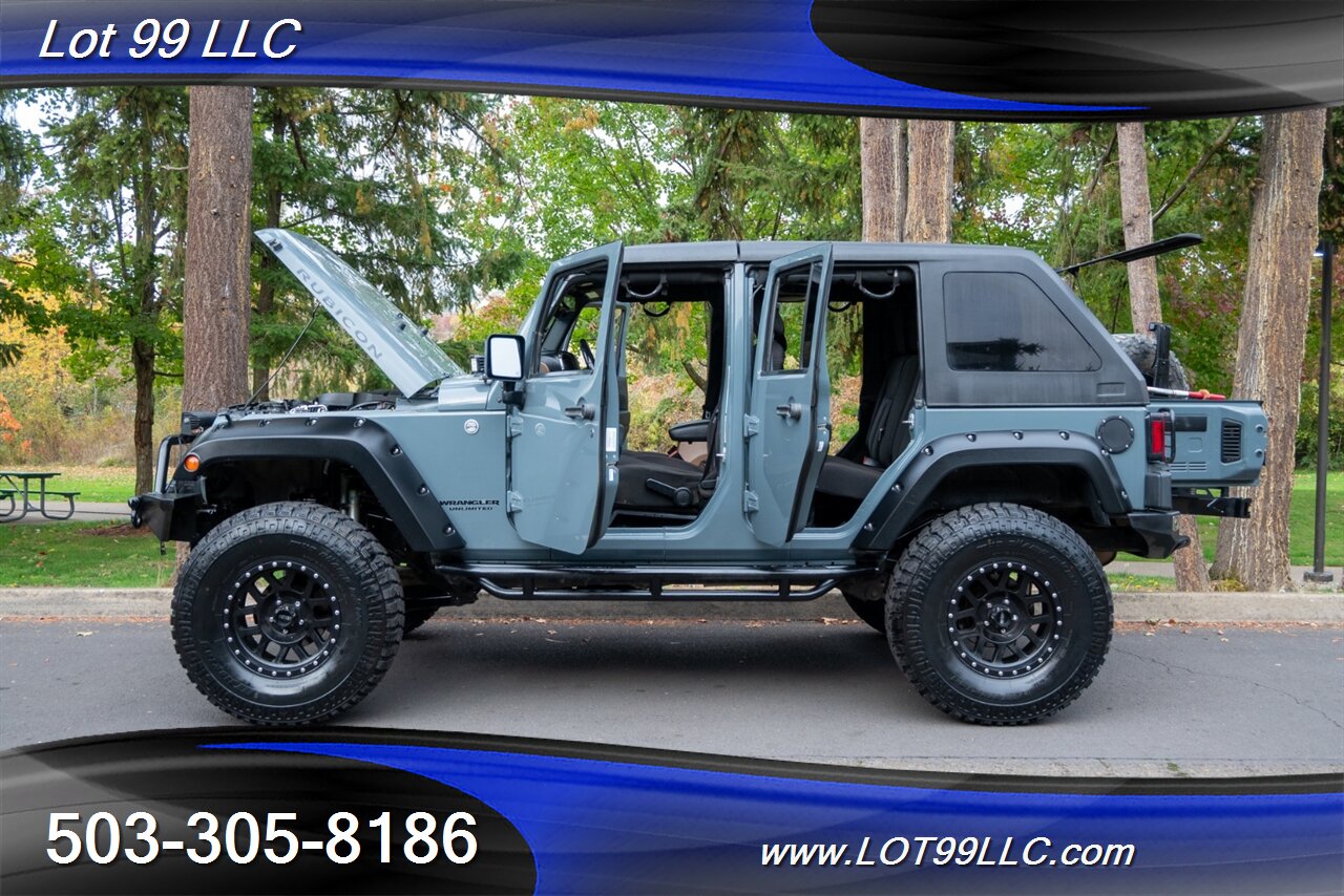 2014 Jeep Wrangler Unlimited Rubicon 4x4 Slant Back Hard Top  New 37 " Tires Winch Lifted Bumpers - Photo 17 - Milwaukie, OR 97267