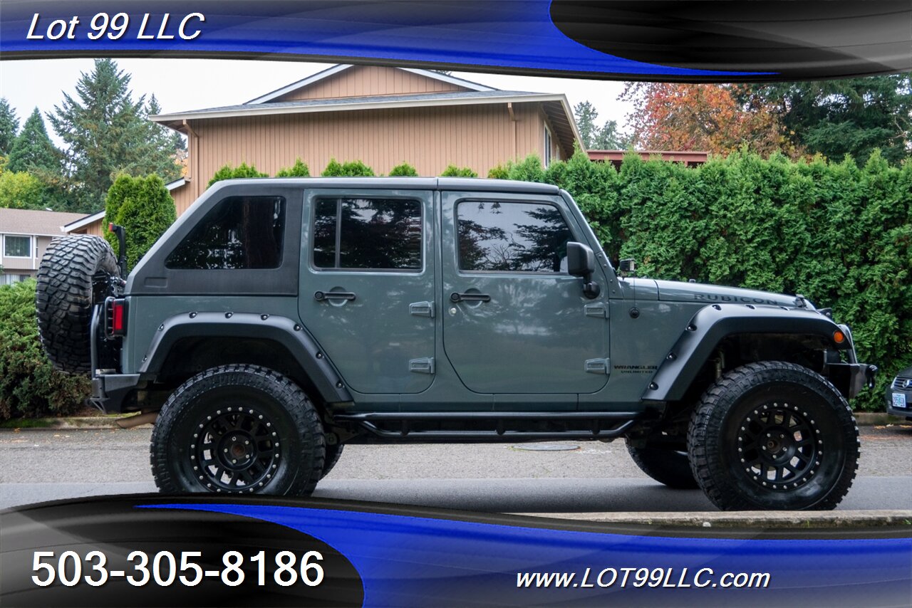 2014 Jeep Wrangler Unlimited Rubicon 4x4 Slant Back Hard Top  New 37 " Tires Winch Lifted Bumpers - Photo 6 - Milwaukie, OR 97267