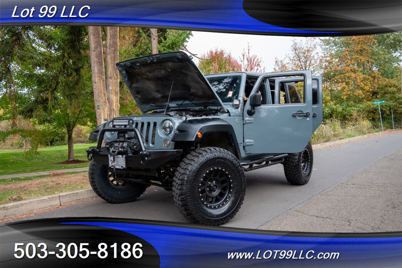 2014 Jeep Wrangler Unlimited Rubicon 4x4 Slant Back Hard Top  New 37 " Tires Winch Lifted Bumpers - Photo 47 - Milwaukie, OR 97267