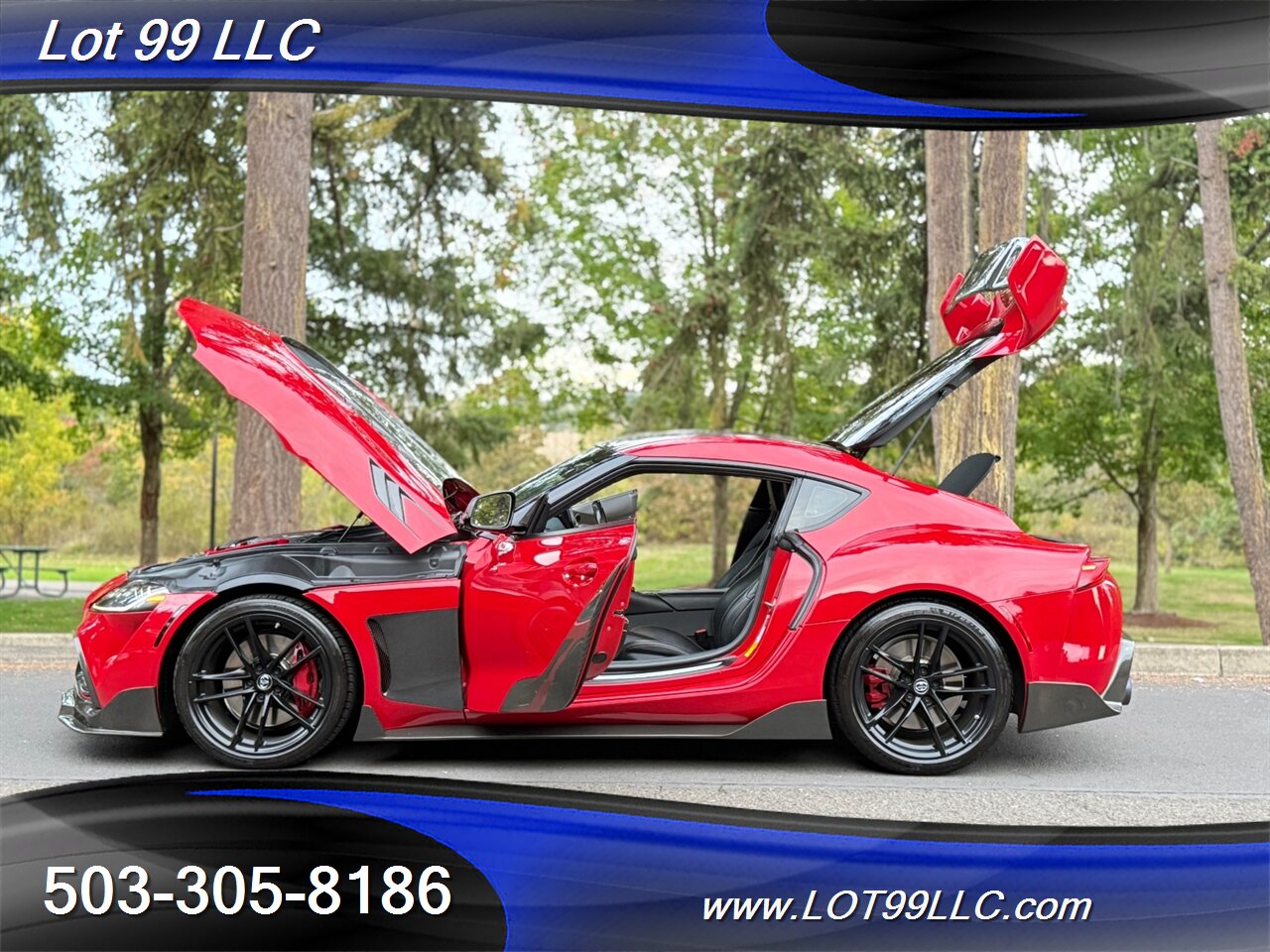 2020 Toyota Supra GR Launch Edition Carbon Fiber BodyKit ecutek Tune HKS Exhaust Carbon Hood-Steering Wheel - Photo 119 - Milwaukie, OR 97267