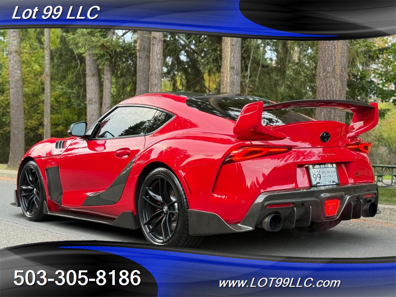 2020 Toyota Supra GR Launch Edition Carbon Fiber BodyKit ecutek Tune HKS Exhaust Carbon Hood-Steering Wheel - Photo 86 - Milwaukie, OR 97267