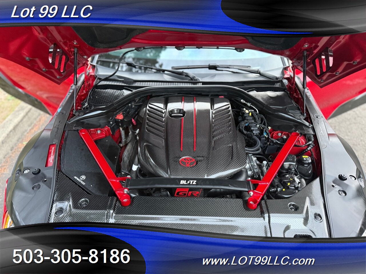2020 Toyota Supra GR Launch Edition Carbon Fiber BodyKit ecutek Tune HKS Exhaust Carbon Hood-Steering Wheel - Photo 124 - Milwaukie, OR 97267