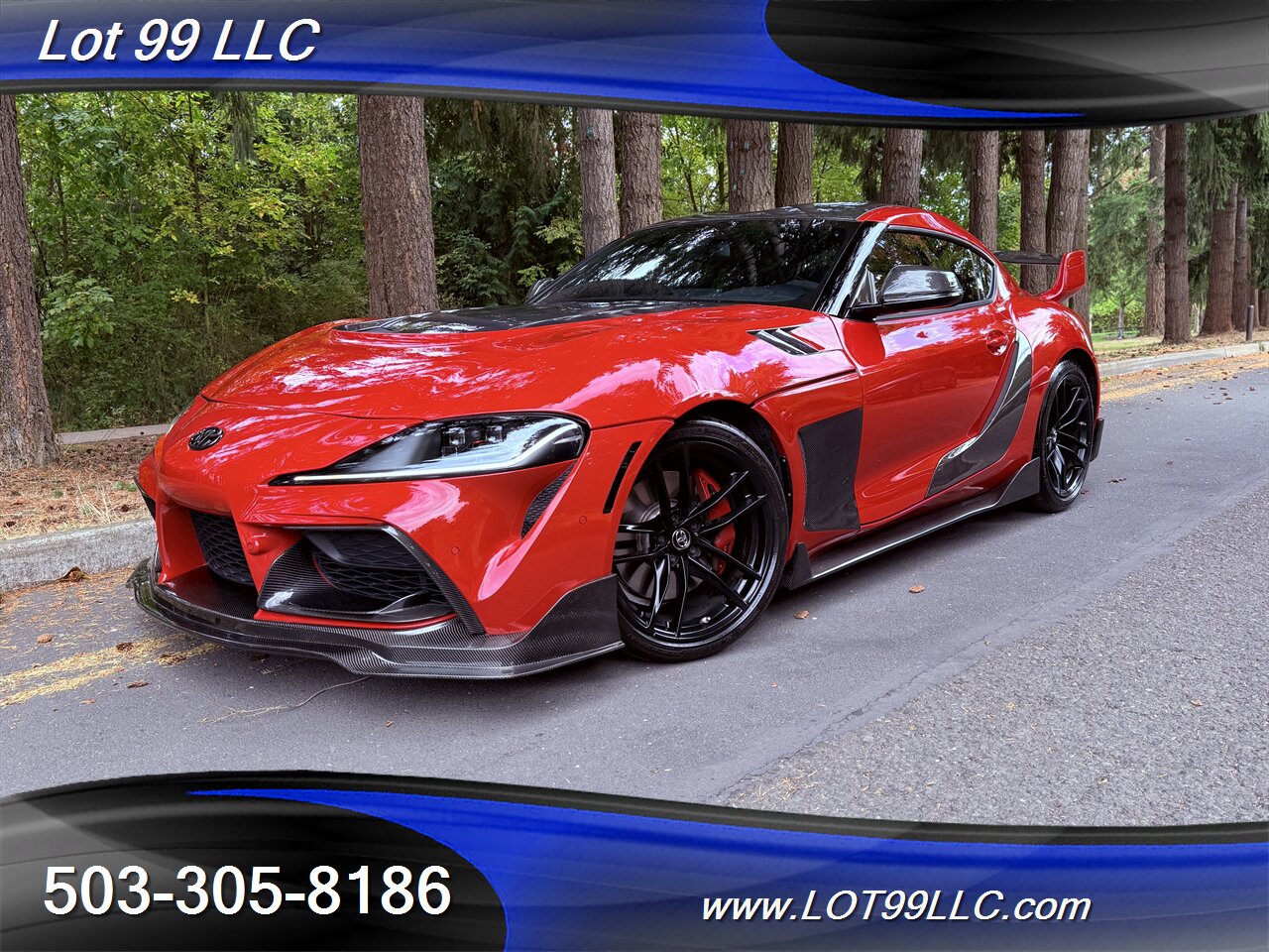 2020 Toyota Supra GR Launch Edition Carbon Fiber BodyKit ecutek Tune HKS Exhaust Carbon Hood-Steering Wheel - Photo 6 - Milwaukie, OR 97267