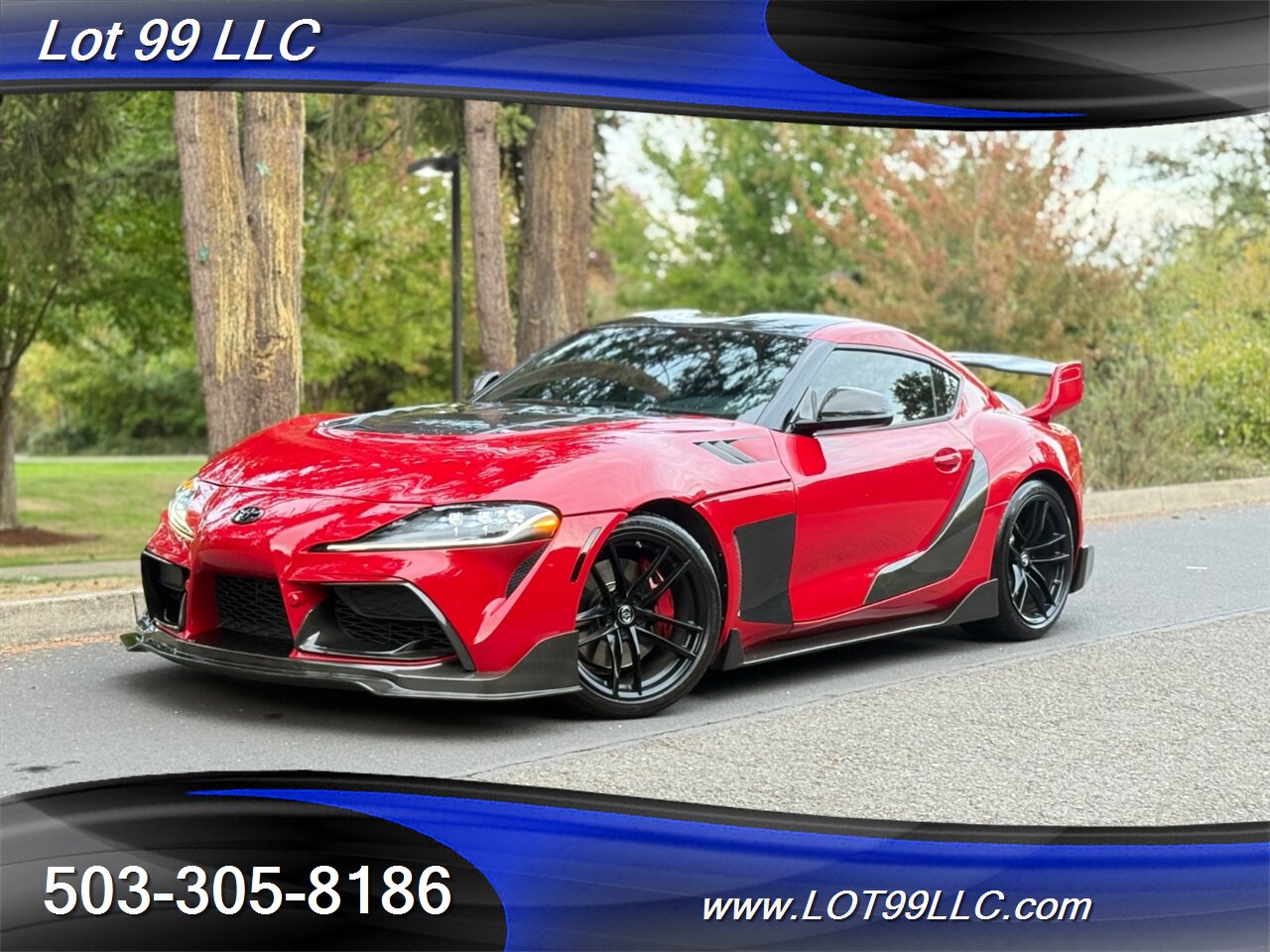 2020 Toyota Supra GR Launch Edition Carbon Fiber BodyKit ecutek Tune HKS Exhaust Carbon Hood-Steering Wheel - Photo 76 - Milwaukie, OR 97267