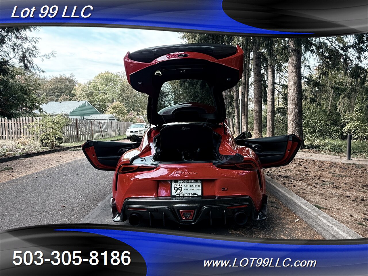 2020 Toyota Supra GR Launch Edition Carbon Fiber BodyKit ecutek Tune HKS Exhaust Carbon Hood-Steering Wheel - Photo 67 - Milwaukie, OR 97267