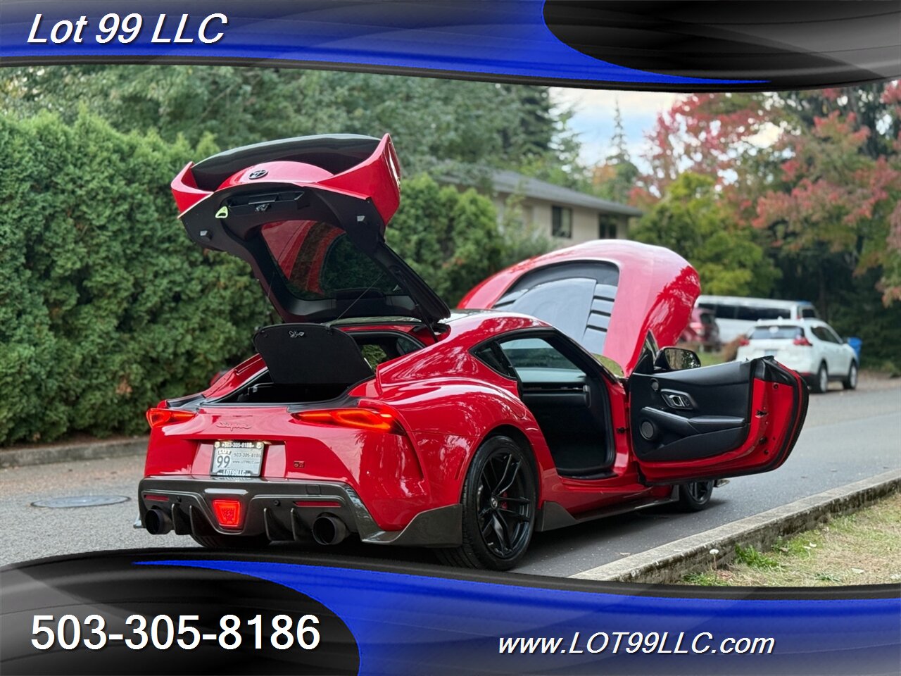 2020 Toyota Supra GR Launch Edition Carbon Fiber BodyKit ecutek Tune HKS Exhaust Carbon Hood-Steering Wheel - Photo 134 - Milwaukie, OR 97267