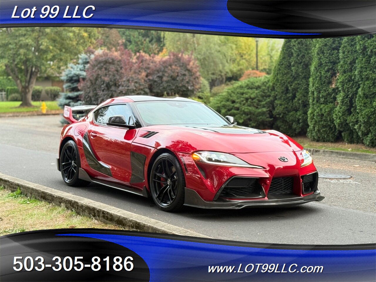 2020 Toyota Supra GR Launch Edition Carbon Fiber BodyKit ecutek Tune HKS Exhaust Carbon Hood-Steering Wheel - Photo 80 - Milwaukie, OR 97267