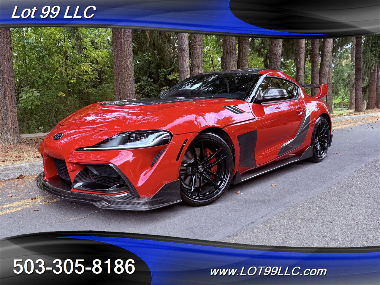 2020 Toyota Supra GR Launch Edition Carbon Fiber BodyKit ecutek Tune HKS Exhaust Carbon Hood-Steering Wheel - Photo 5 - Milwaukie, OR 97267