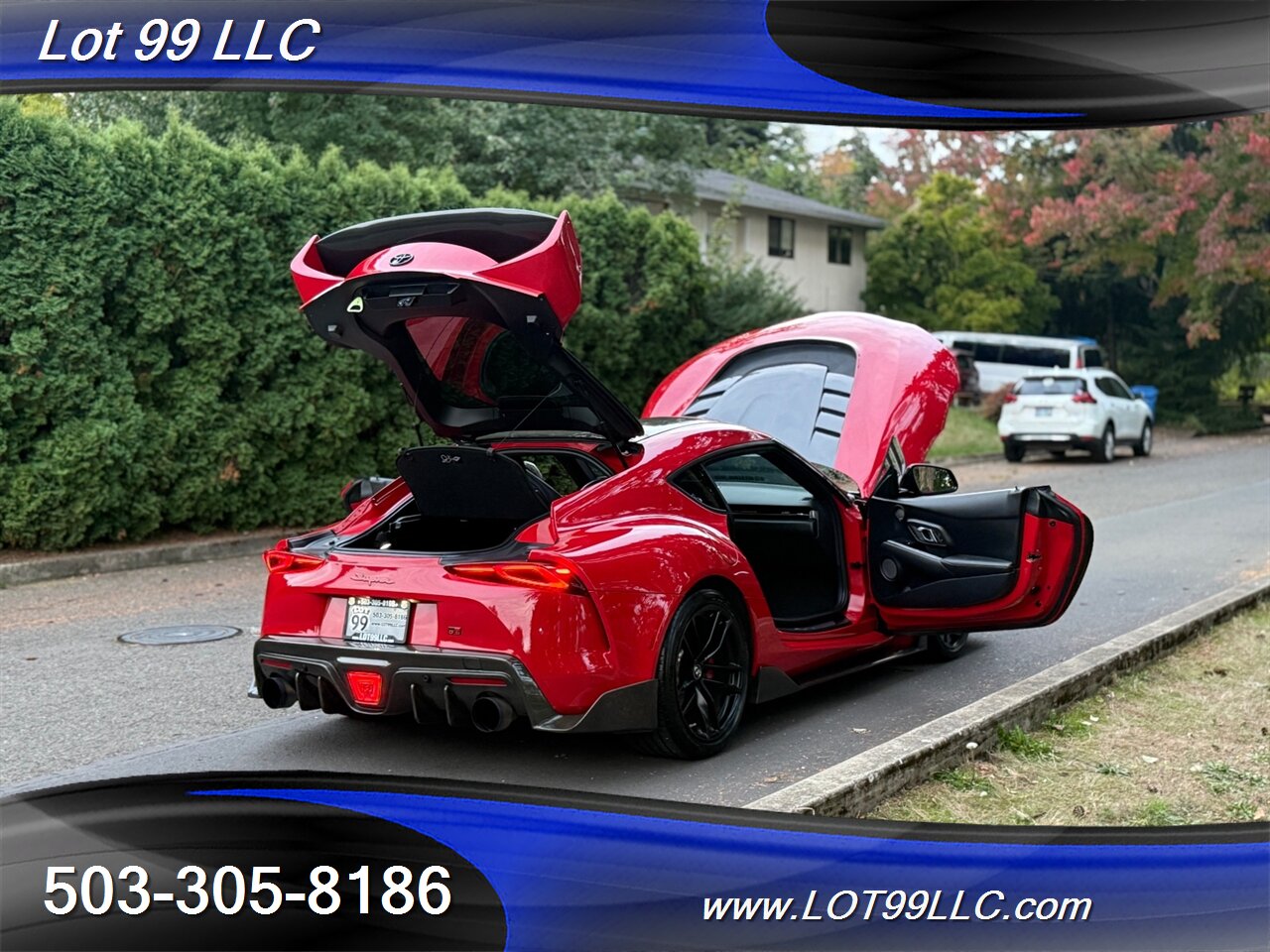 2020 Toyota Supra GR Launch Edition Carbon Fiber BodyKit ecutek Tune HKS Exhaust Carbon Hood-Steering Wheel - Photo 133 - Milwaukie, OR 97267