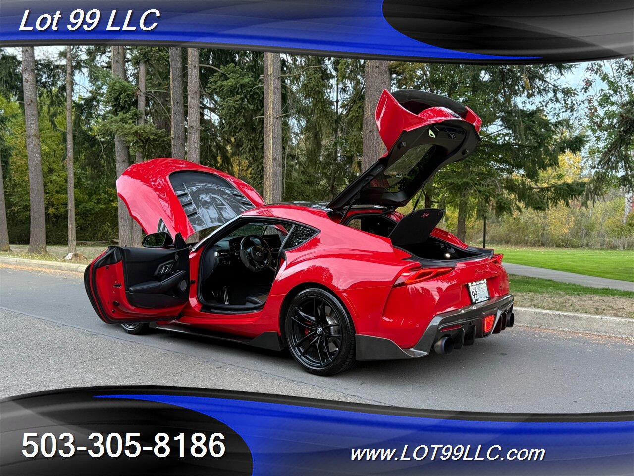 2020 Toyota Supra GR Launch Edition Carbon Fiber BodyKit ecutek Tune HKS Exhaust Carbon Hood-Steering Wheel - Photo 139 - Milwaukie, OR 97267