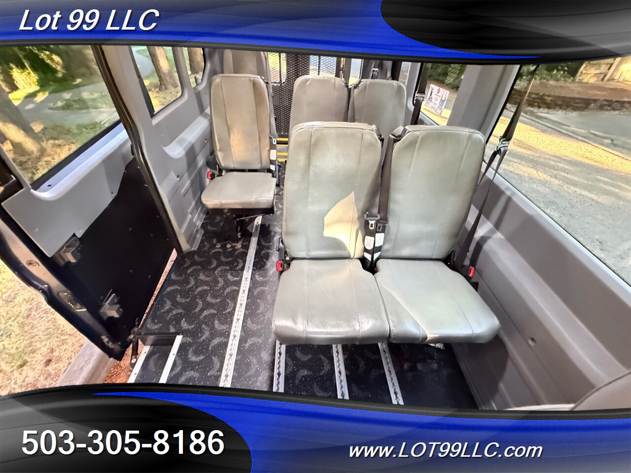 2018 Ford Transit 250 Mid Roof 87k WHEELCHAIR VAN 8 Passenger Blue NEW TIRES - Photo 51 - Milwaukie, OR 97267