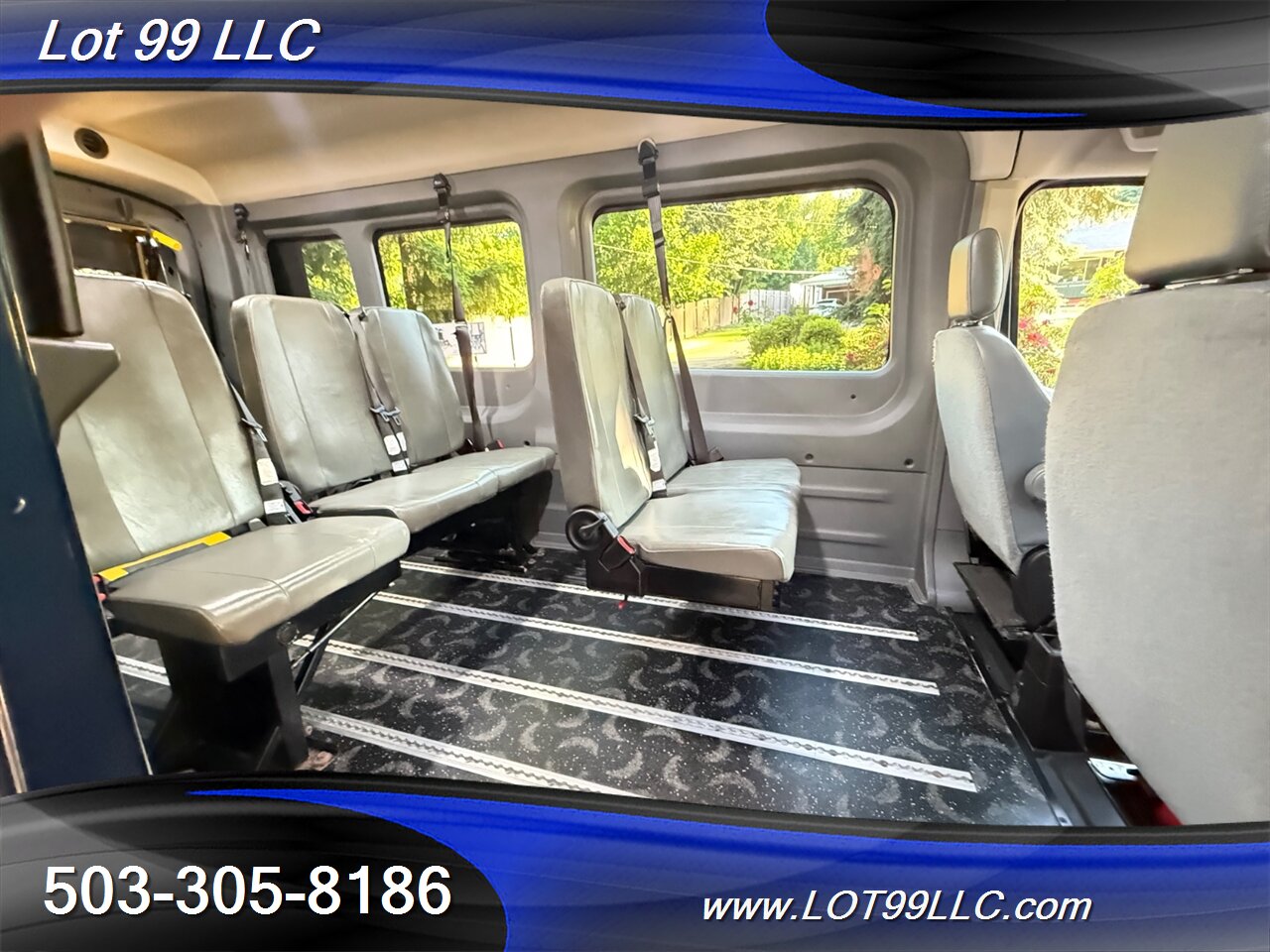 2018 Ford Transit 250 Mid Roof 87k WHEELCHAIR VAN 8 Passenger Blue NEW TIRES - Photo 10 - Milwaukie, OR 97267