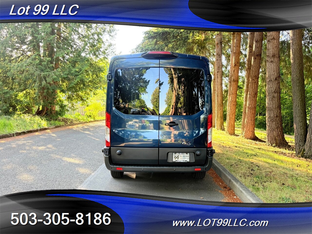 2018 Ford Transit 250 Mid Roof 87k WHEELCHAIR VAN 8 Passenger Blue NEW TIRES - Photo 18 - Milwaukie, OR 97267