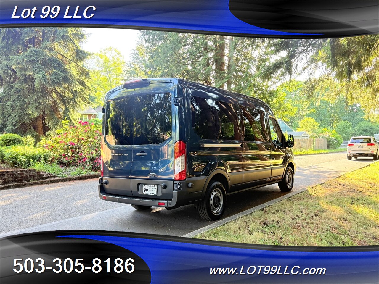 2018 Ford Transit 250 Mid Roof 87k WHEELCHAIR VAN 8 Passenger Blue NEW TIRES - Photo 17 - Milwaukie, OR 97267