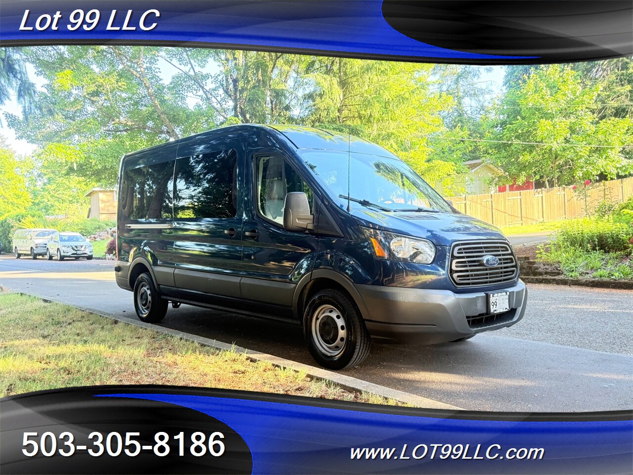 2018 Ford Transit 250 Mid Roof 87k WHEELCHAIR VAN 8 Passenger Blue NEW TIRES - Photo 15 - Milwaukie, OR 97267