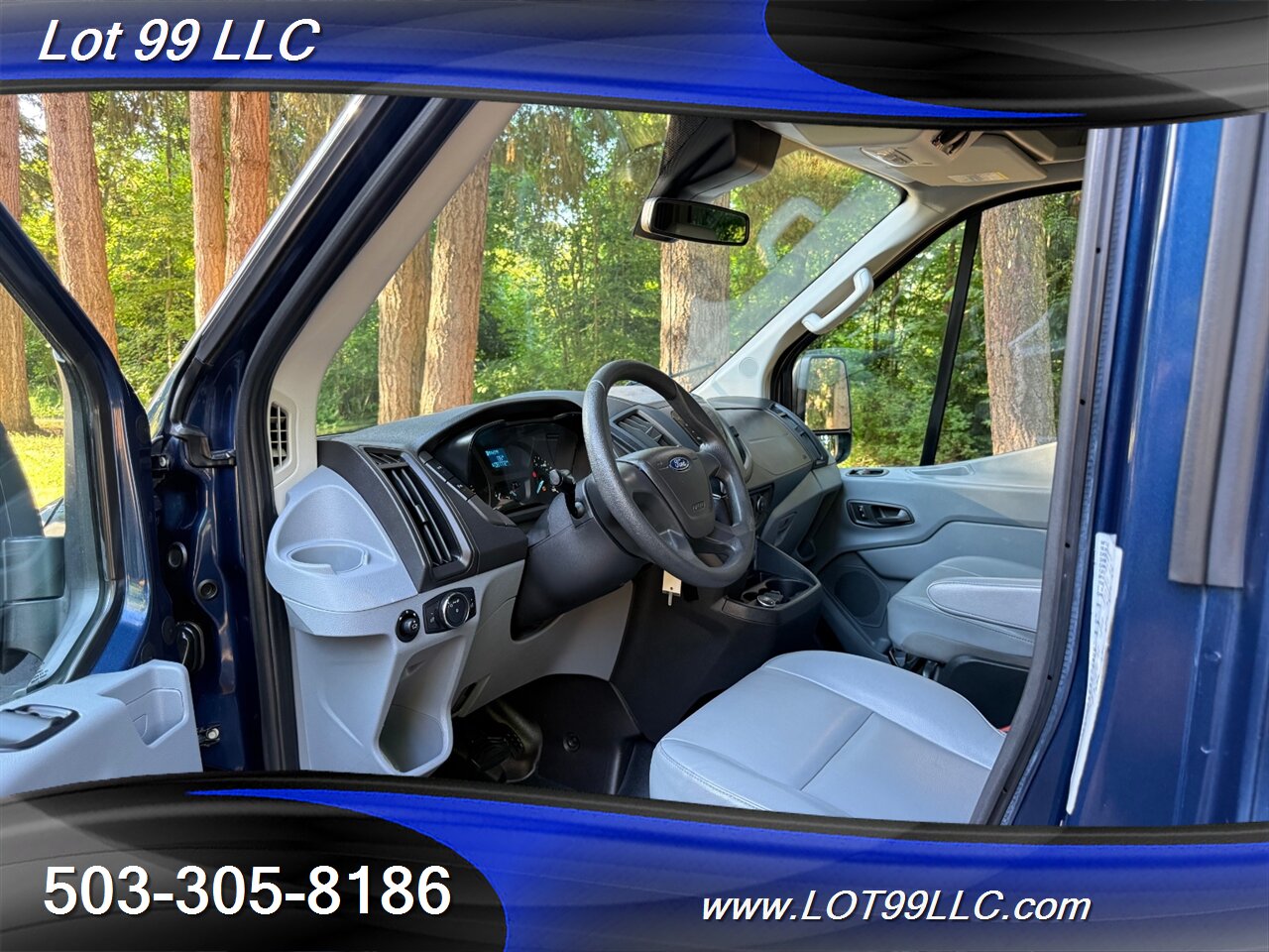 2018 Ford Transit 250 Mid Roof 87k WHEELCHAIR VAN 8 Passenger Blue NEW TIRES - Photo 42 - Milwaukie, OR 97267