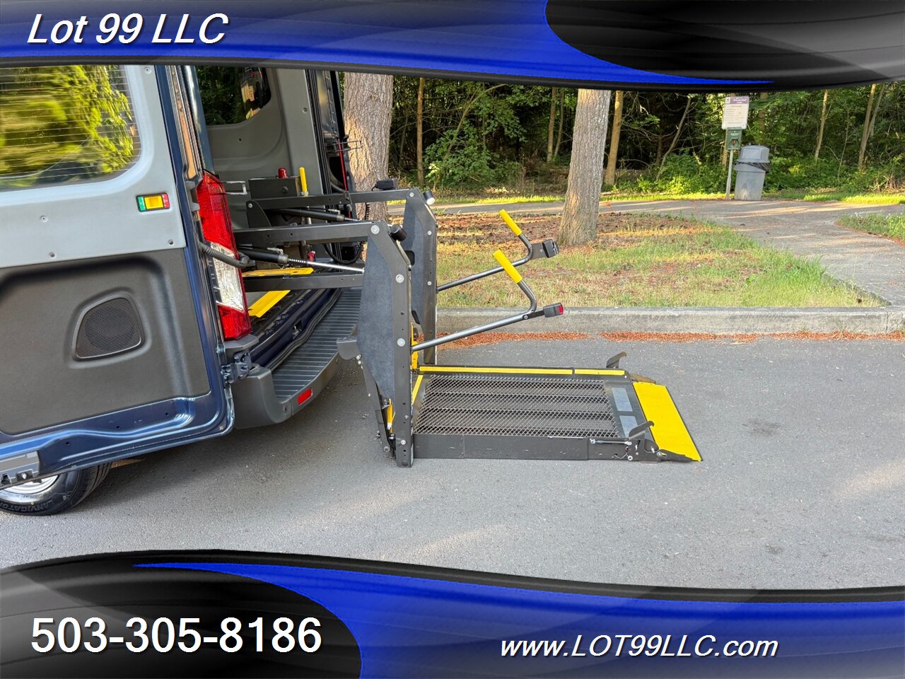 2018 Ford Transit 250 Mid Roof 87k WHEELCHAIR VAN 8 Passenger Blue NEW TIRES - Photo 40 - Milwaukie, OR 97267