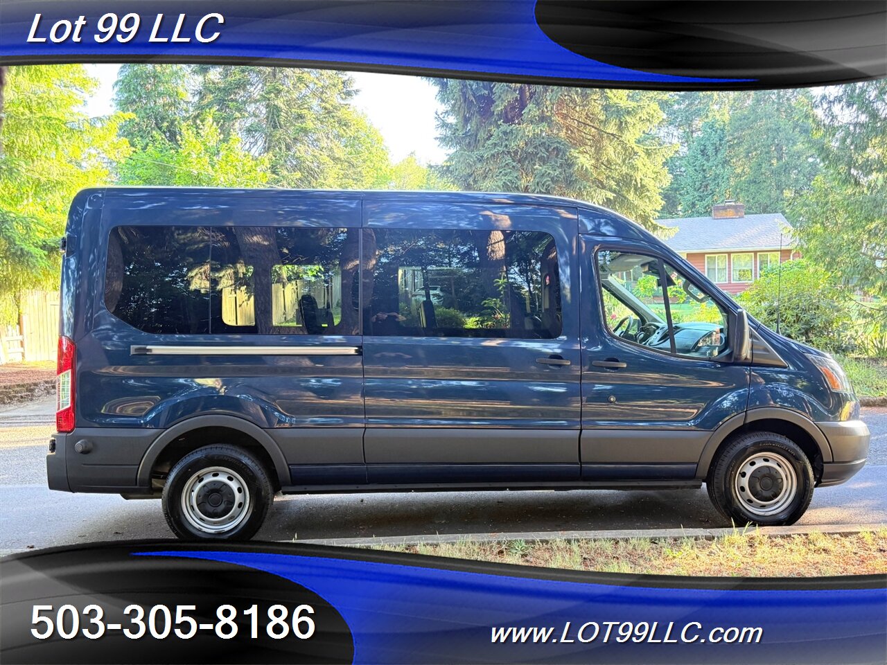 2018 Ford Transit 250 Mid Roof 87k WHEELCHAIR VAN 8 Passenger Blue NEW TIRES - Photo 16 - Milwaukie, OR 97267