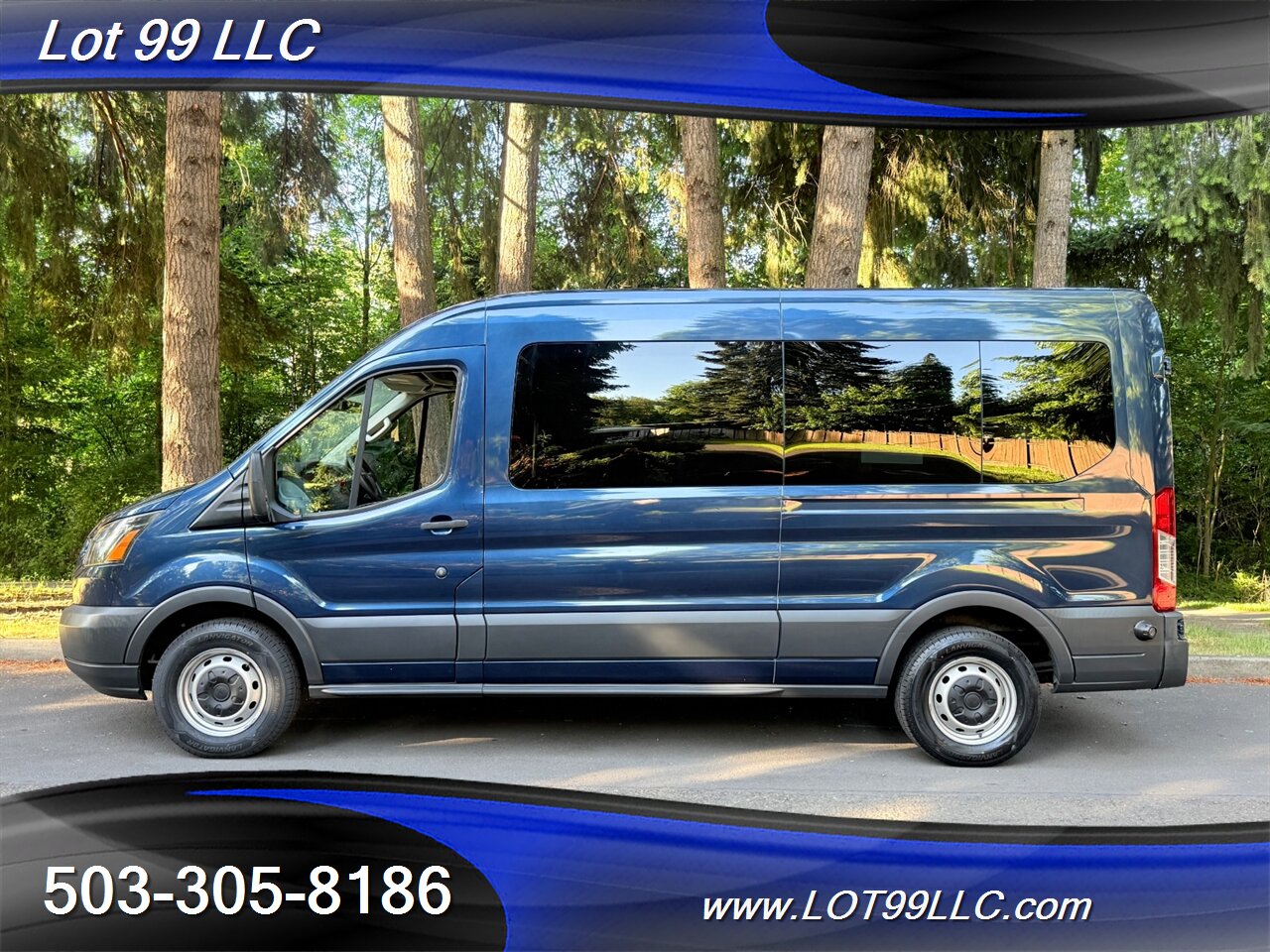 2018 Ford Transit 250 Mid Roof 87k WHEELCHAIR VAN 8 Passenger Blue NEW TIRES - Photo 12 - Milwaukie, OR 97267