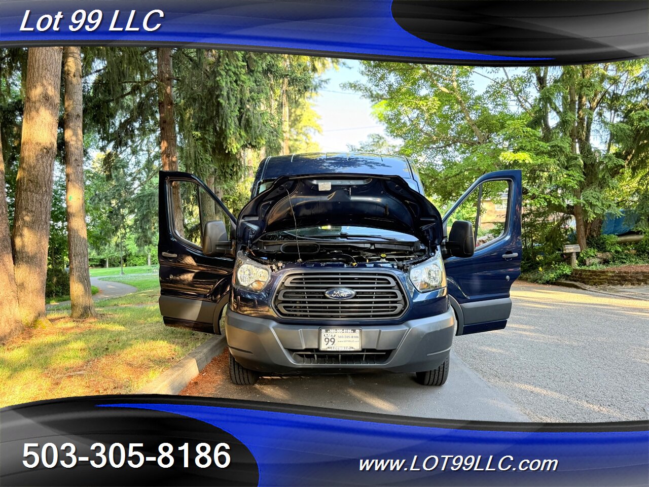2018 Ford Transit 250 Mid Roof 87k WHEELCHAIR VAN 8 Passenger Blue NEW TIRES - Photo 35 - Milwaukie, OR 97267