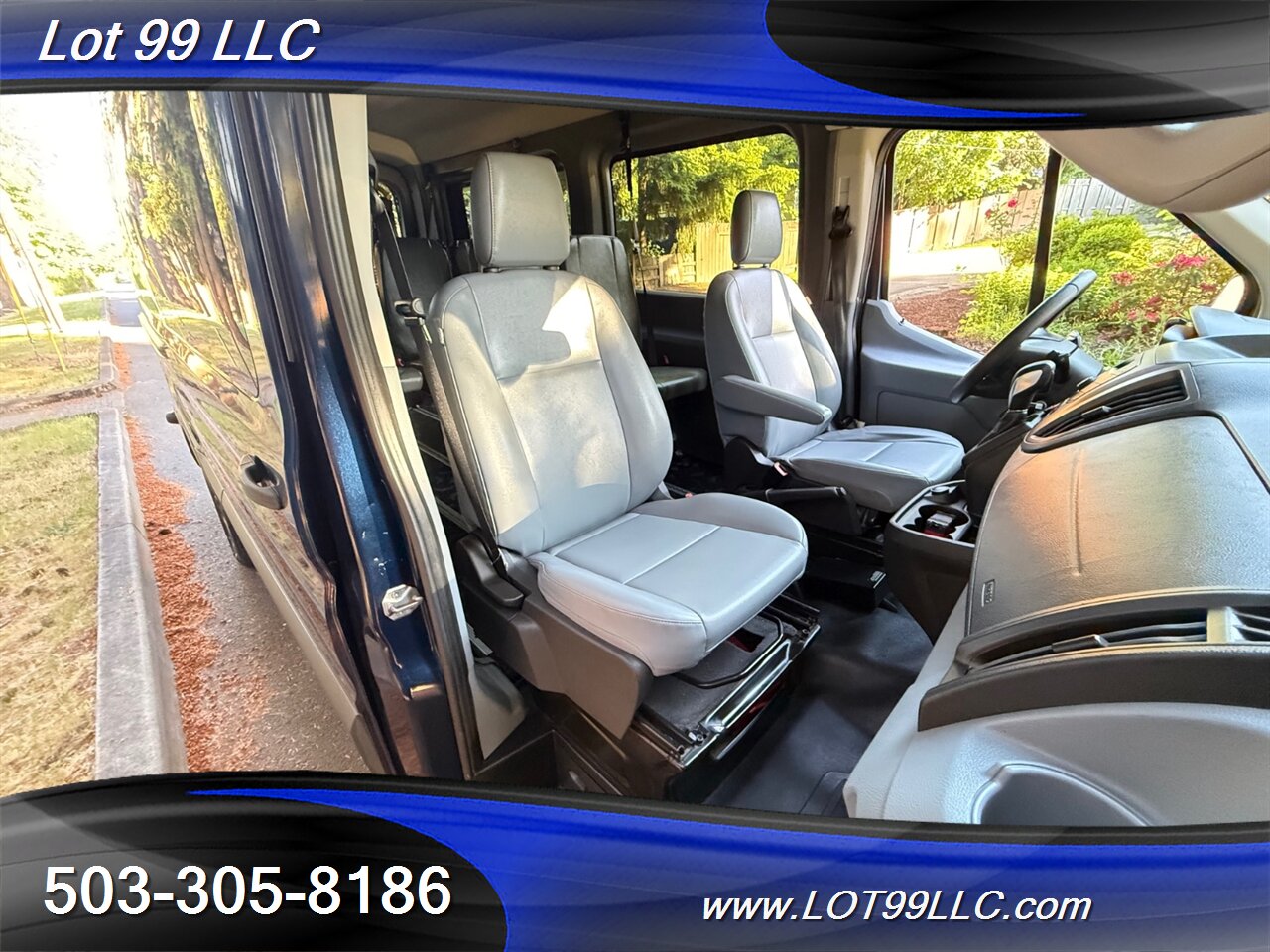 2018 Ford Transit 250 Mid Roof 87k WHEELCHAIR VAN 8 Passenger Blue NEW TIRES - Photo 23 - Milwaukie, OR 97267