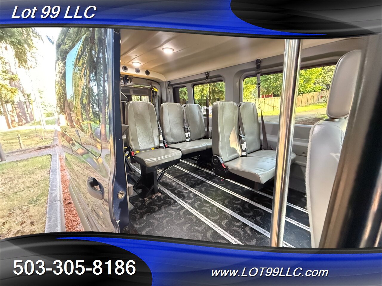 2018 Ford Transit 250 Mid Roof 87k WHEELCHAIR VAN 8 Passenger Blue NEW TIRES - Photo 4 - Milwaukie, OR 97267