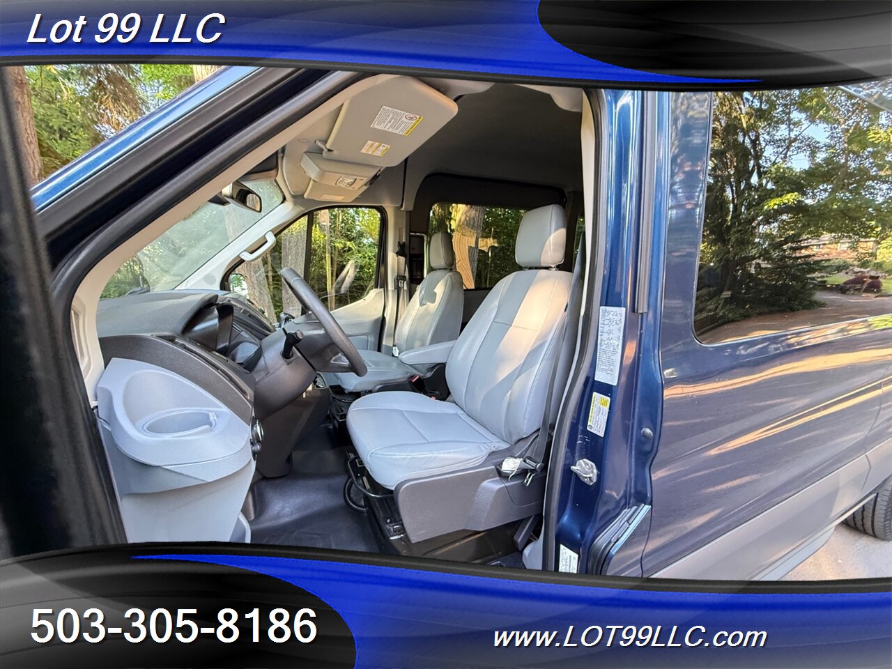 2018 Ford Transit 250 Mid Roof 87k WHEELCHAIR VAN 8 Passenger Blue NEW TIRES - Photo 21 - Milwaukie, OR 97267